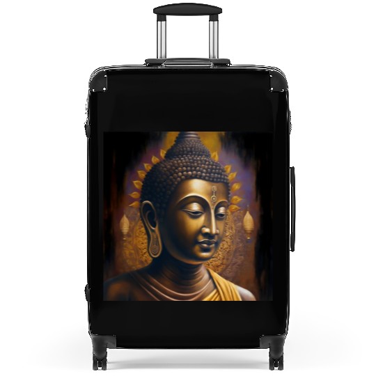 Divine Serenity- God Buddha Portrait Suitcases