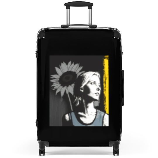 Art Painting Lover Sunflower Girl Art Painting Suitcases
