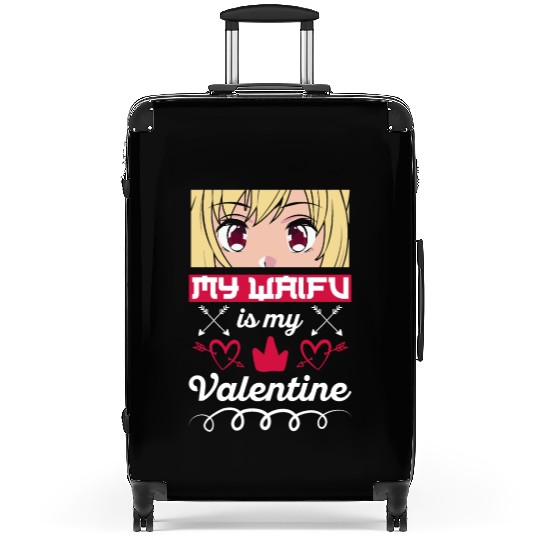 My Waifu is my Valentine Anime Suitcases