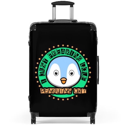 I Just Freaking Love Penguins Ok Animal Penguin Suitcases