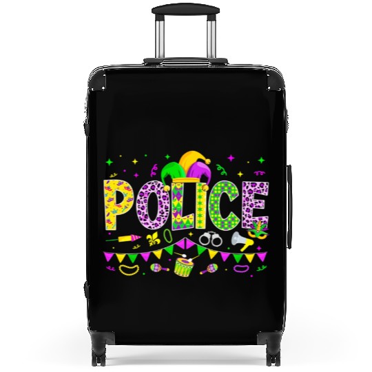 Funny Police Lover Mardi Gras Carnival Party Suitcases