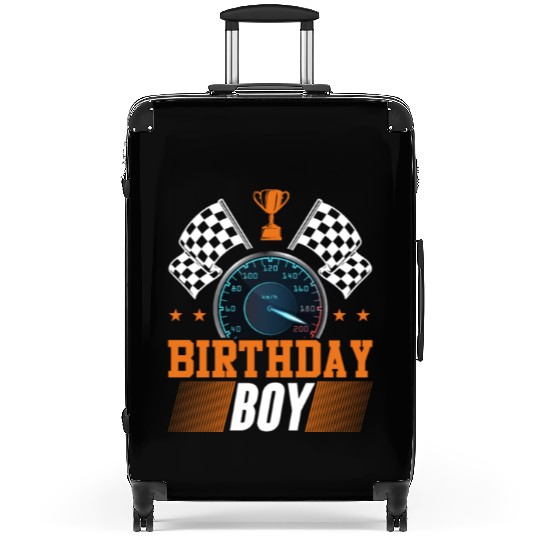 Birthday Boy Car Racing Suitcases