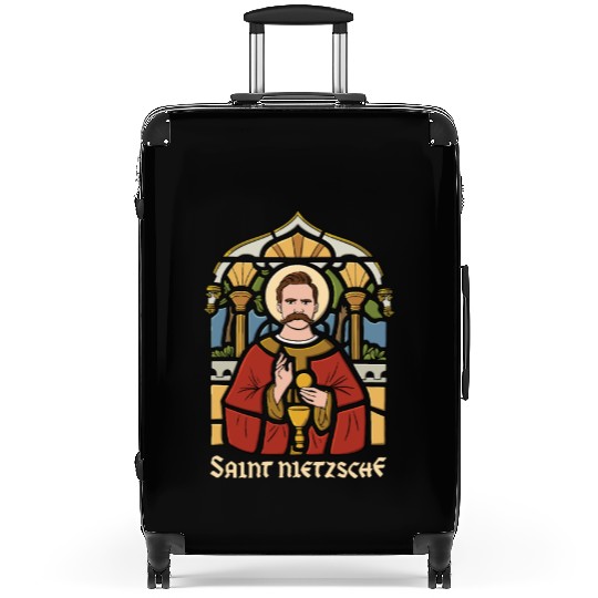 Saint Nietzsche Design for a Philosophy Student Suitcases