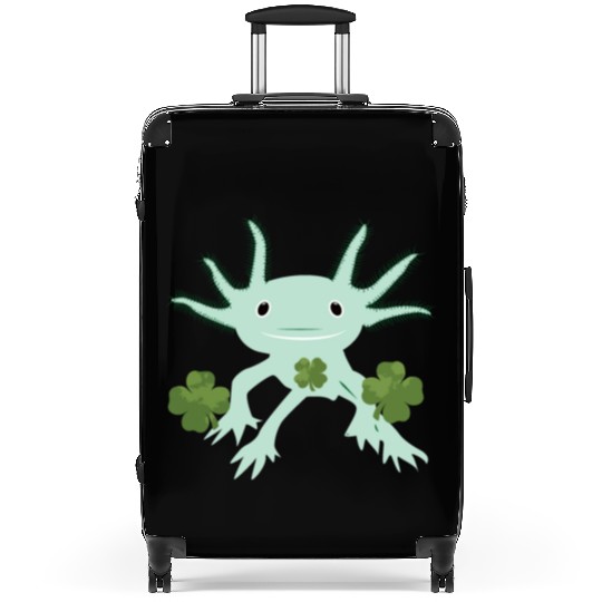 Axolotl St Patricks Day Suitcases