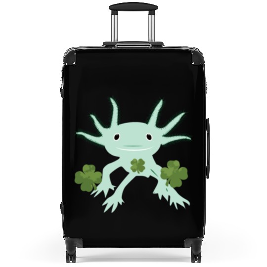 Axolotl St Patricks Day Suitcases