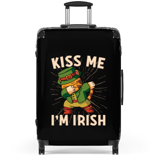 Kiss Me Im Irish Baby St Patricks Day Suitcases