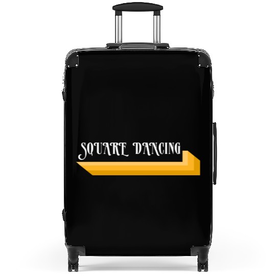 Square Dancing Retro Square Dance Western Music Suitcases