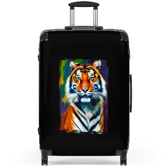 Tiger Portrait Tigress Art Suitcases