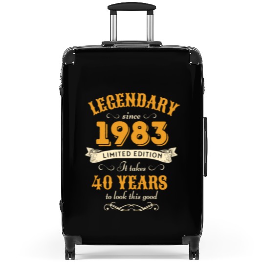 40th Birthday Vintage 1983 Suitcases