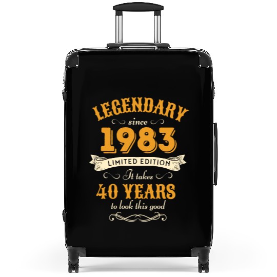40th Birthday Vintage 1983 Suitcases