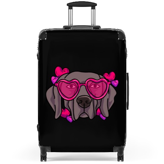 I Love My Weimaraner Suitcases