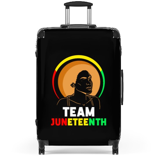 Team Juneteenth Black American Africa 1865 Suitcases