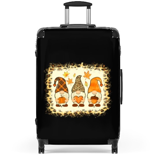 Bleached Happy Fall Y all Gnome Pumpkin Autumn Tha Suitcases