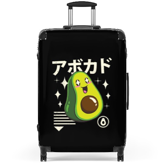 Kawaii Avocado Suitcases