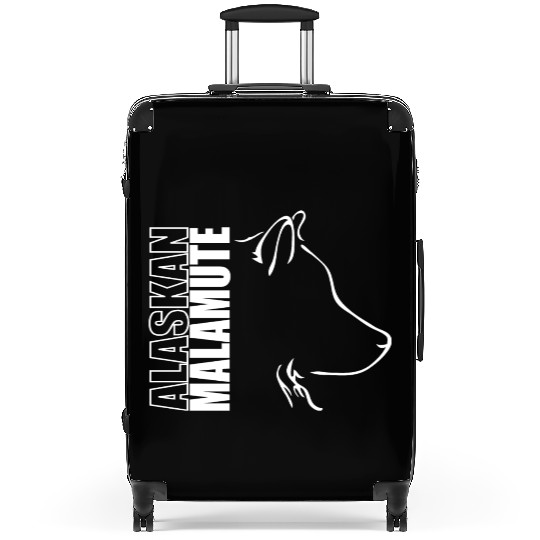 Alaskan Malamute Profile dog mom Suitcases