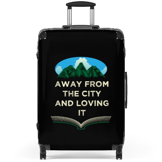 Away From the City Camping Wildlife Camper Outdoor Suitcases
