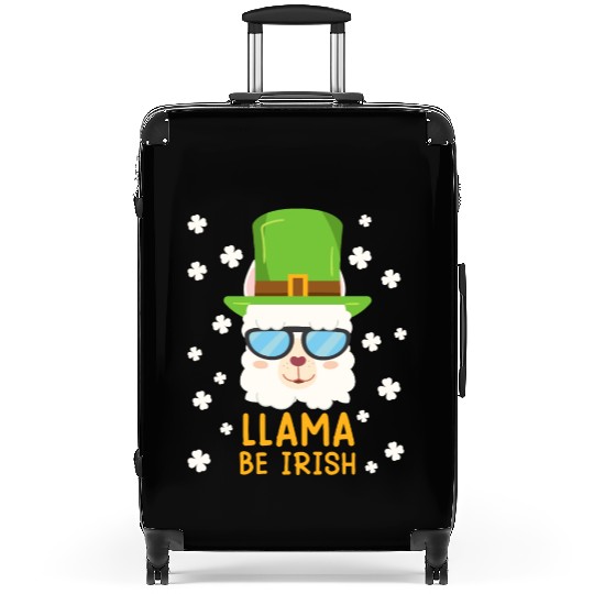 LLama be Irish Lama Alpaca St. Patrick's Day Suitcases