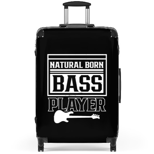 Natural Born Bass Player Guitar Band Musician Suitcases