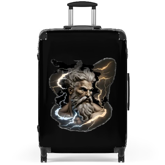 Zeus - A Colorful Tribute to the Greek God of Sky Suitcases