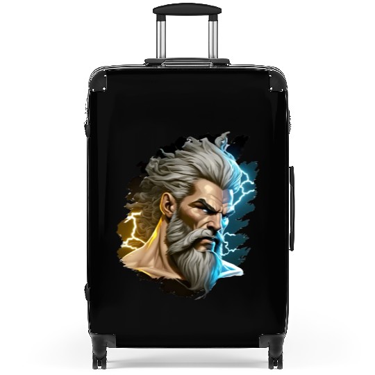 The sticker could feature the silhouette of Zeus Suitcases