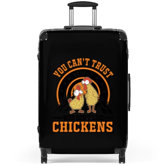 Chickens Chicken Farm Farmer Suitcases