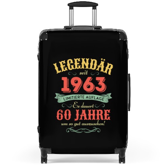 60th Birthday Vintage 1963 Suitcases