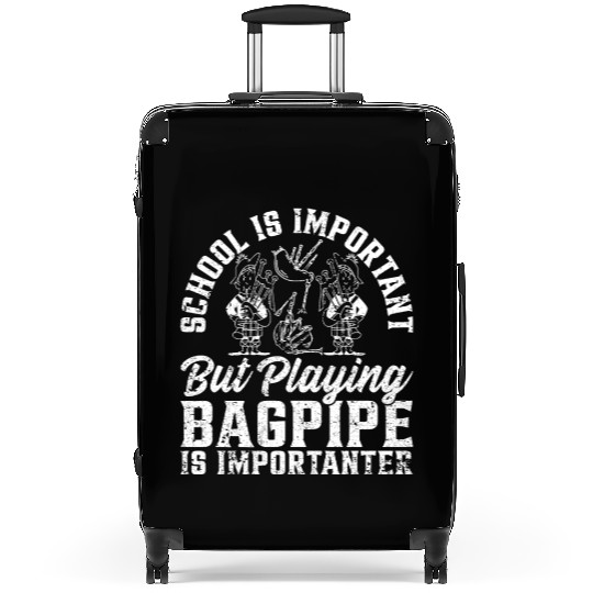 Back To School - Bagpipe Player School Boy Suitcases