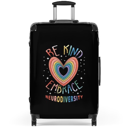 Embrace Neurodiversity Puzzle Autism Awareness Suitcases