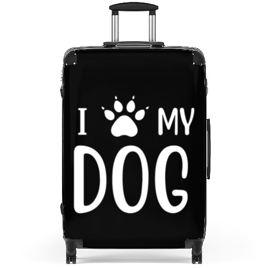 I Love My Dog Suitcases