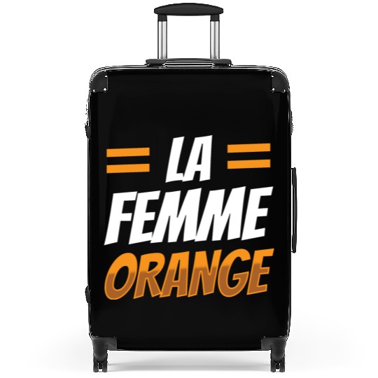 La Femme Orange Suitcases