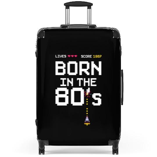 1987 Birtday Retro Gamer Pixel Born in the 80s Suitcases
