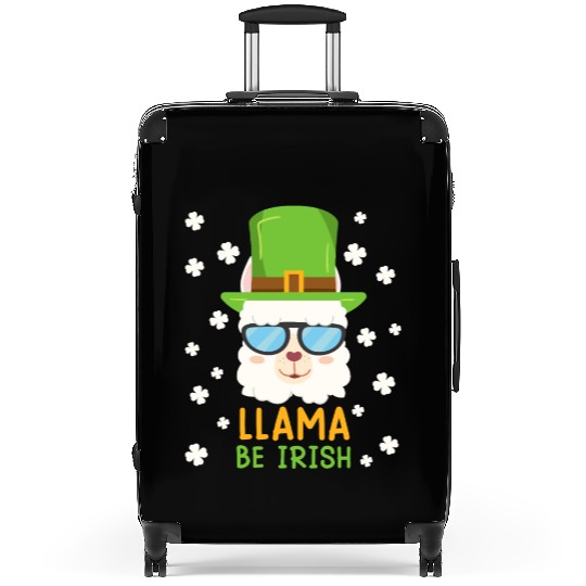 LLama be Irish Lama Alpaca St. Patrick's Day Suitcases