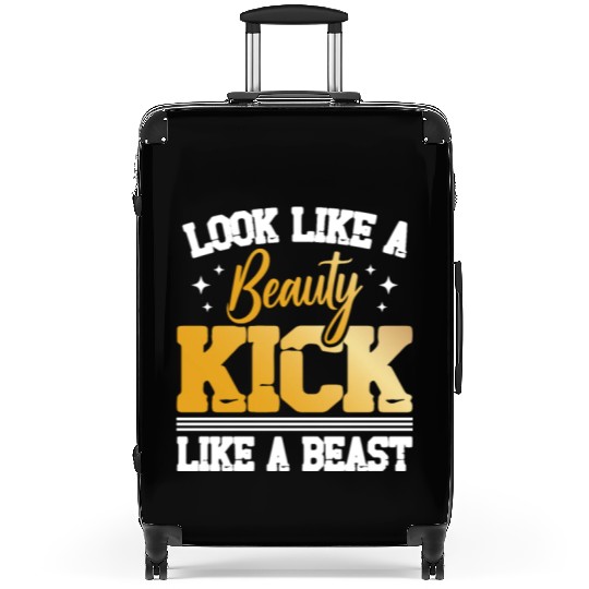Looks Like A Beauty Kick Like A Beast Karate Lover Suitcases