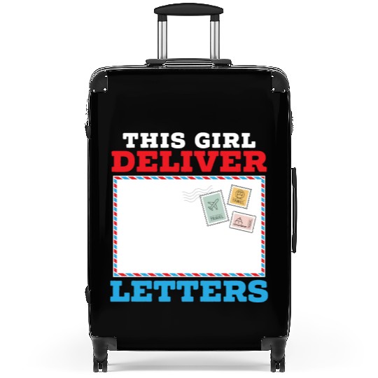 Postal Worker Mail Lady Delivery Mail Escort Suitcases