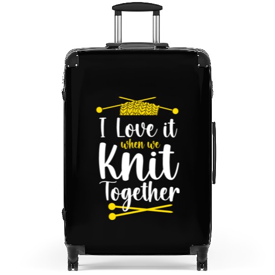 Knitting Knitter Friends Besties Suitcases