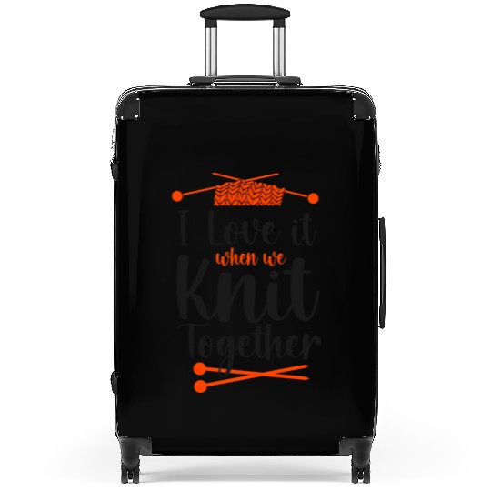 Knitting Knitter Friends Besties Suitcases