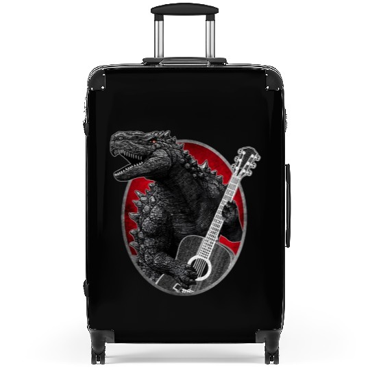 Kaiju playing guitar Suitcases
