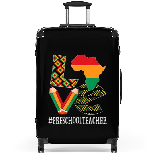 Preschool Teacher Love African American Suitcases