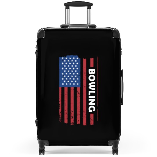 Sport Us Flag Bowling Suitcases