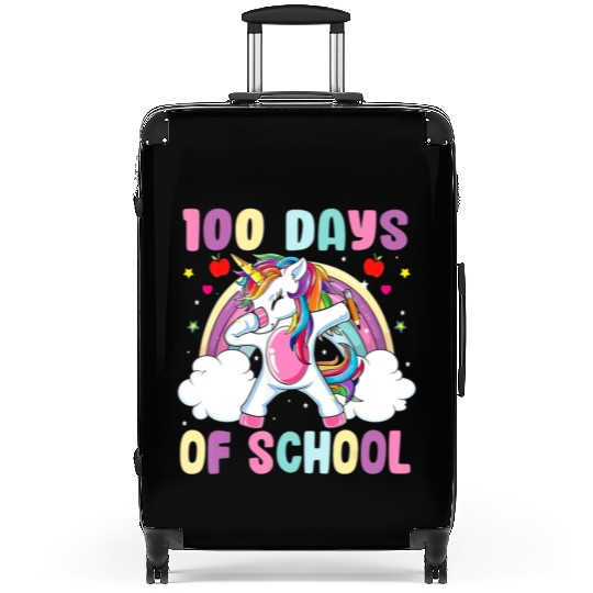Happy 100 Days Of School Suitcases Girls Unicorn Lover