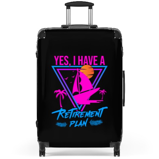 Sailing Retirement Plan Retired Sailor Sailboat Suitcases