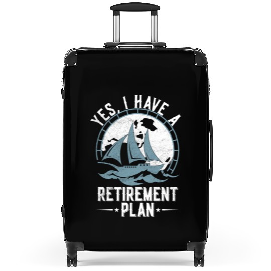 Sailing Retirement Plan Retired Sailor Sailboat Suitcases