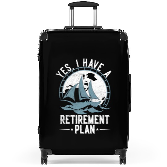 Sailing Retirement Plan Retired Sailor Sailboat Suitcases