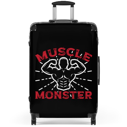 Strongman muscle monster gym fitness bodybuilding Suitcases