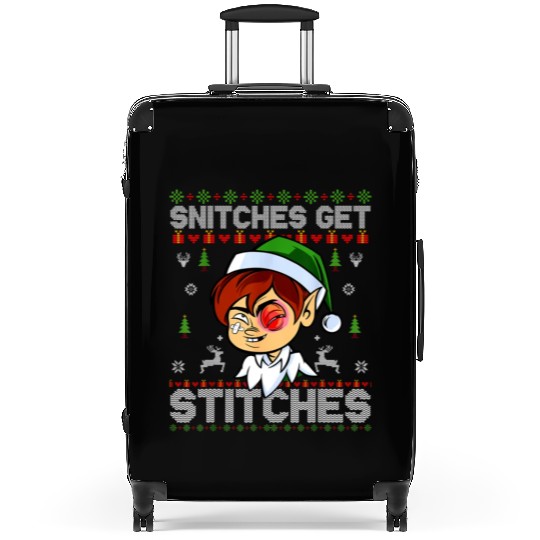 Warrior 12 Snitches Get Stitches Suitcases