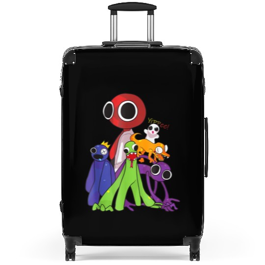 Rainbow Friends blue red orange green Suitcases
