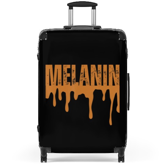 Drippin Melanin Black Pride Suitcases
