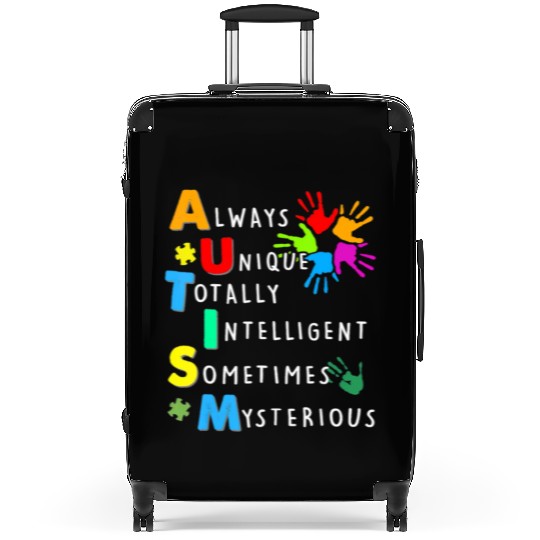 Kindness Always Unique Totally Autism Awareness Ha Suitcases