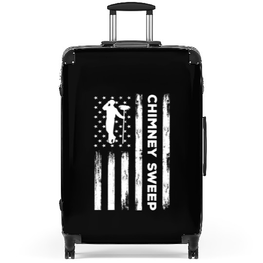 USA Flag Chimney Sweep Suitcases