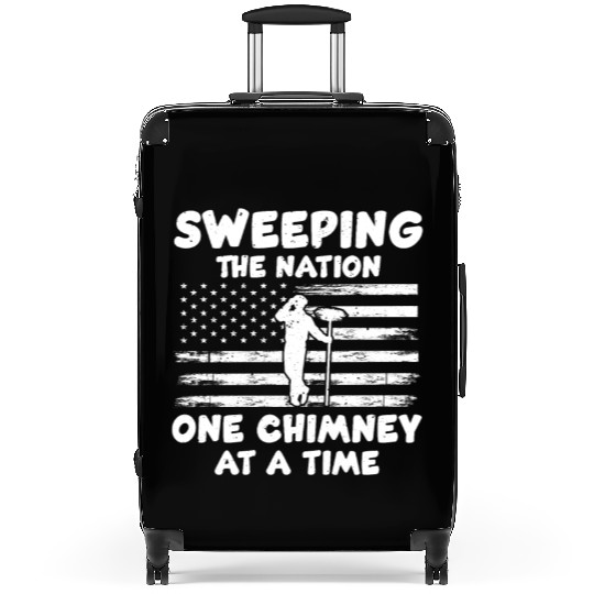 American Chimney Sweep Saying Sweeps USA Suitcases